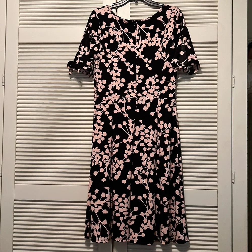 TALBOTS Floral Tie Sleeve Dress - Picture 2 of 8